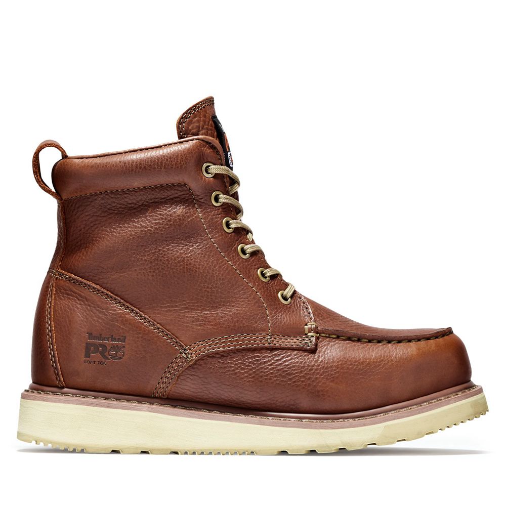 Bocanci Pro Timberland Barbati Maro - 6" Soft Toe Wedge - Romania - WVFZGJ182